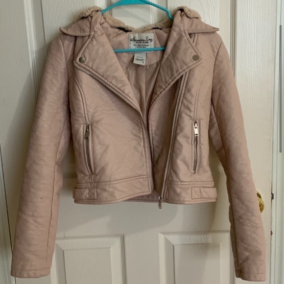 American Rag Pink Leather Riding Jacket - Picture 10 of 10